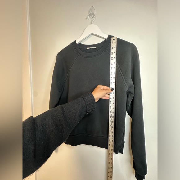 Reformation Jeans Organic Cotton Black Crewneck Sweater Sz XS Recycled Capsule - Picture 16 of 17